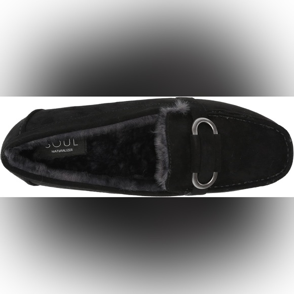 SOUL Naturalizer Women's black Swiftly slip on Loafers w silver hardware size 8W - Picture 6 of 12